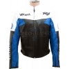 YAMAHA R6 Blue Motorcycle Leather Jacket 